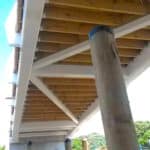 Underside of Milford Marina Bascule Footbridge - Auckland