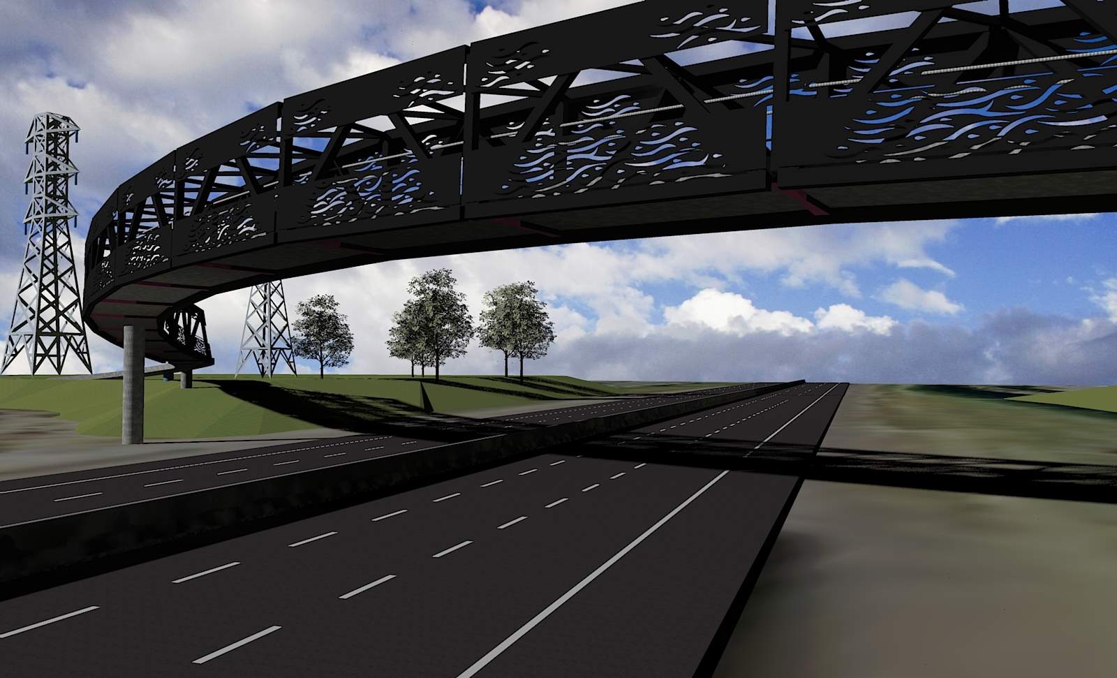 Pescara Pt Cycle bridge concept - Auckland NZ