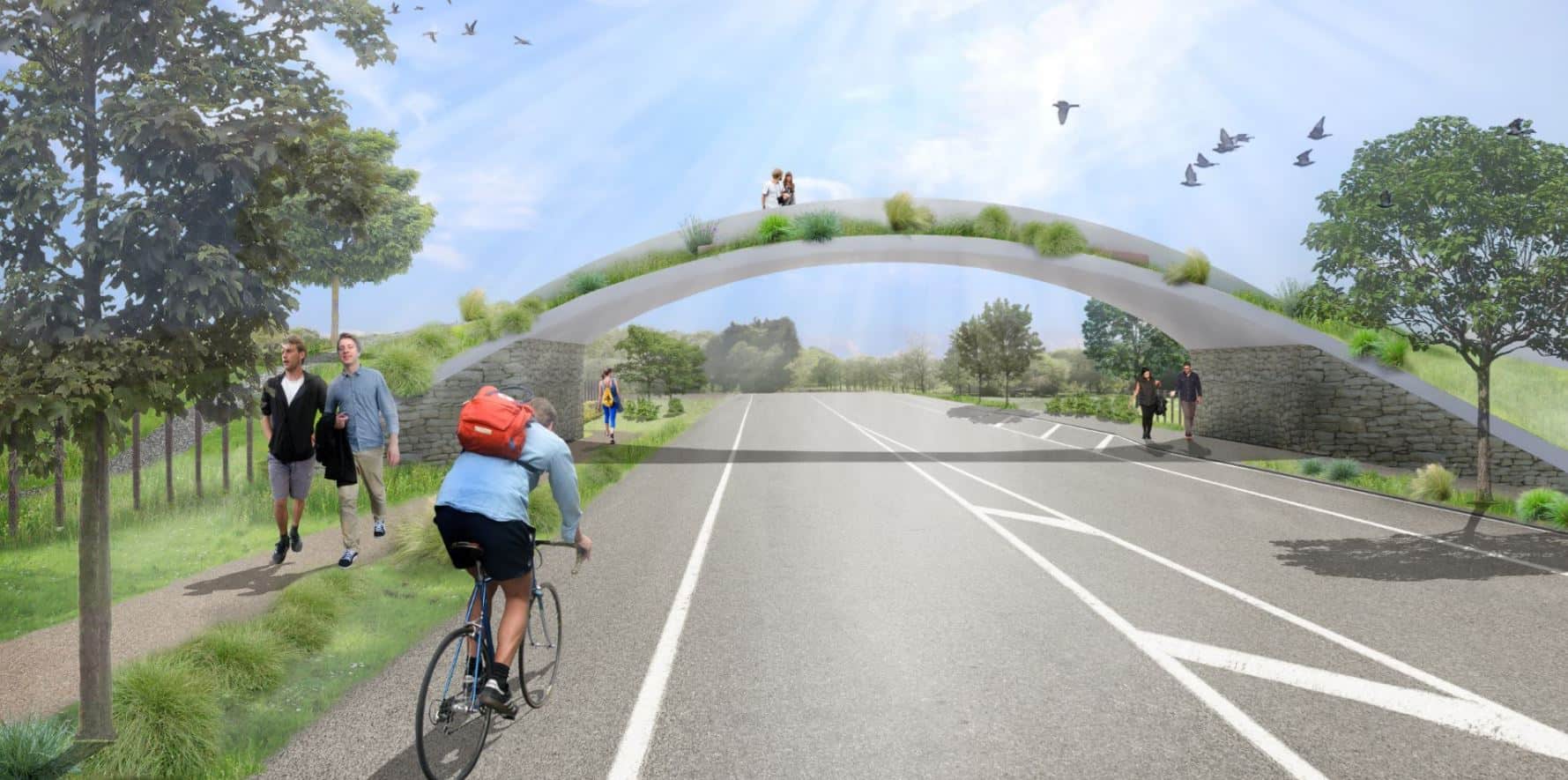 DCSS Travis Wetland Wildlife Bridge NZ - From Travis Road