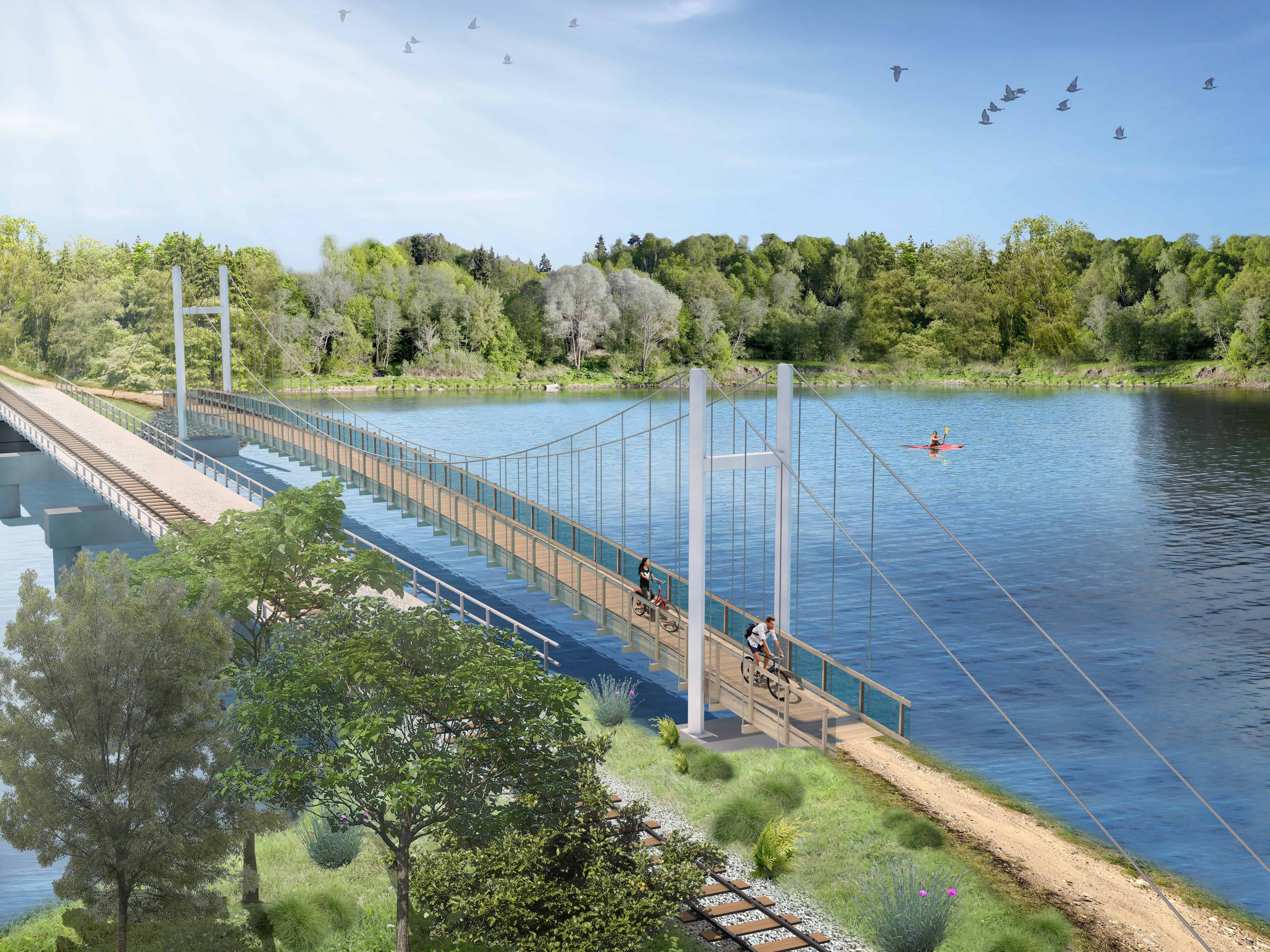 Newnham Rd Cycle bridge - DC Structures Studio & Edifice 2017