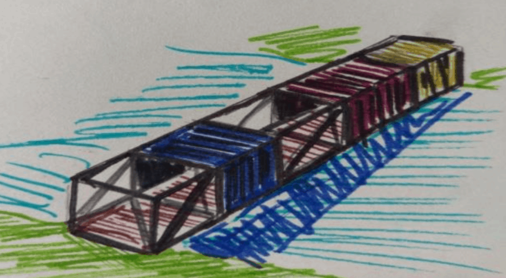 7 - Turin Footbridge Design 2020 - Container Bridge