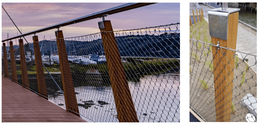 Water of Leith Cable Stayed Footbridge - NZ AWARD - Balustrade example