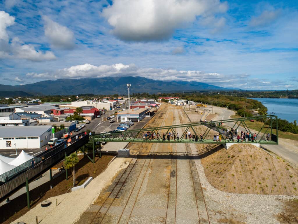 Toki Bridge - Photo from the air 1