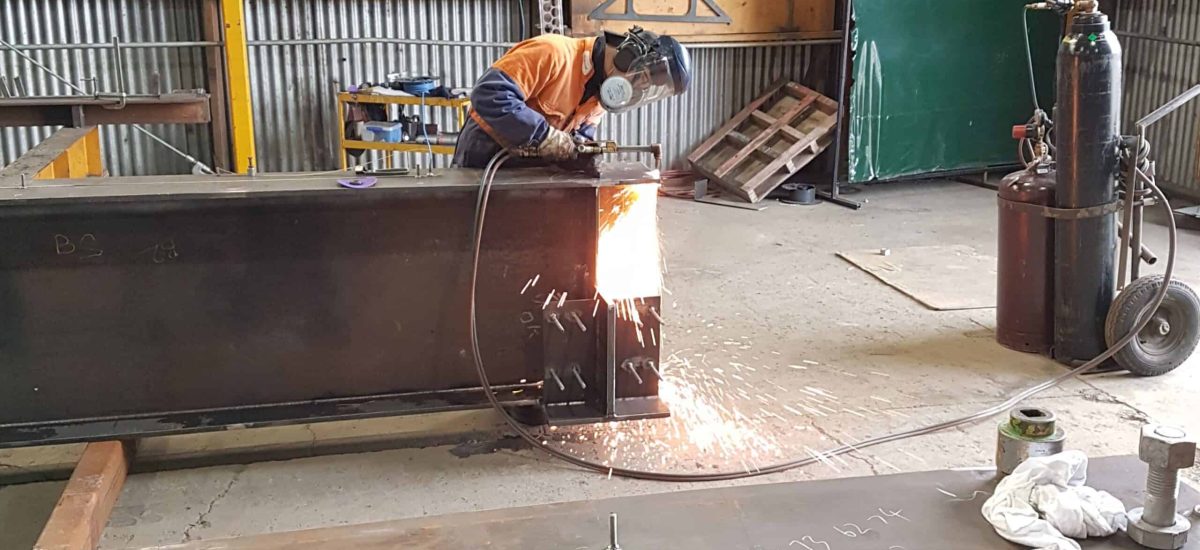 How to build a bridge - fabricate steel beams